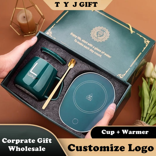 Wholesale Cup + Warmer Corporate Gift Wholesale Bulk Purchase Gift Set Mug Gift Present Customize Logo