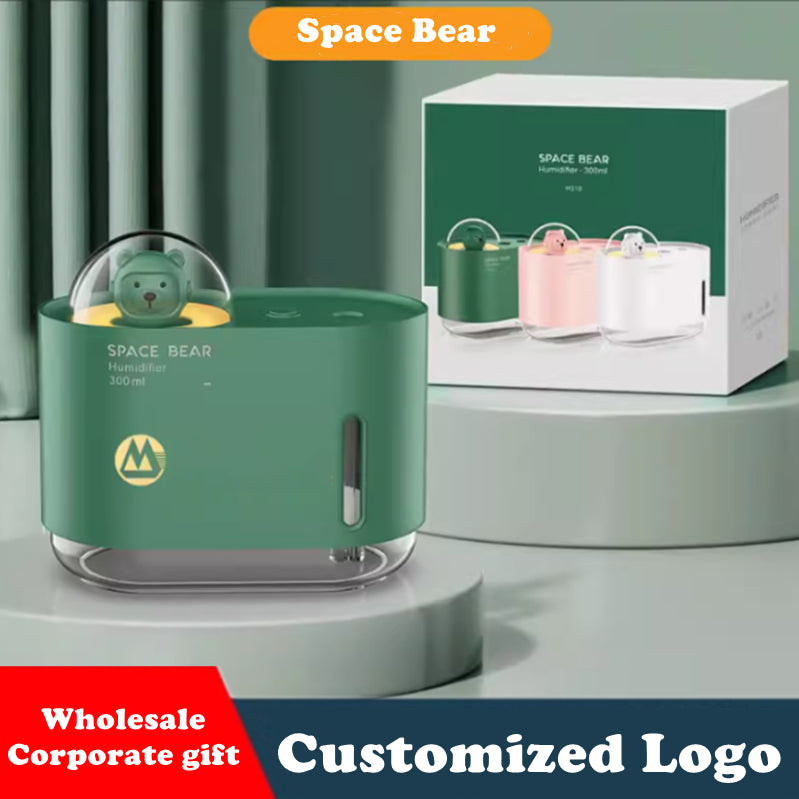 Wholesale Corporate Gift Company Event 300ml Space Bear Humidifier Customized Logo